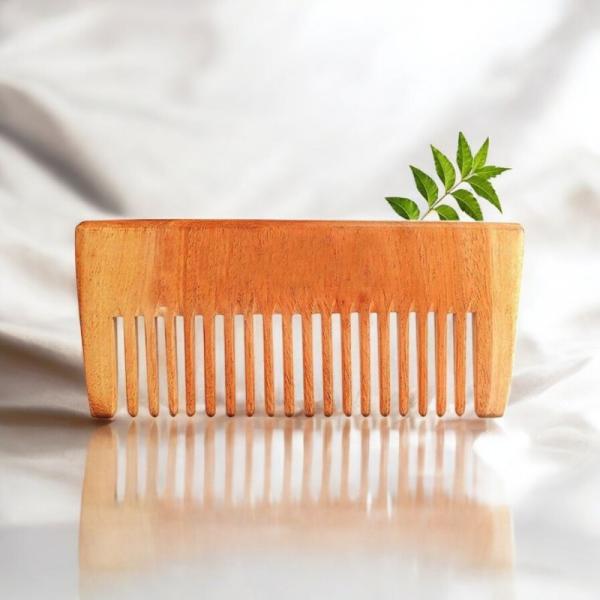 Rufiys Neem Wooden Comb for Hair Growth Women & Men | Health and Glow Hairs