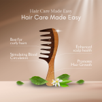 Rosewood Wide Tooth Hair Comb | Wooden Hair Tooth