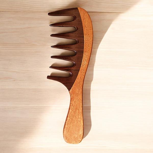 Rosewood Wide Tooth Hair Comb | Wooden Hair Tooth