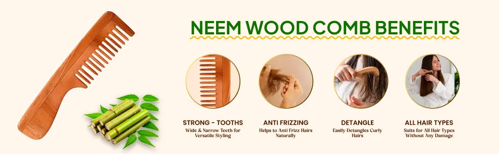 neem wood comb benefitsa plus